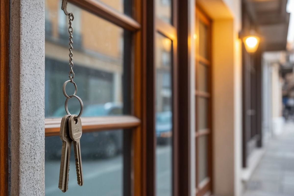 Oude sleutels op het balkon
